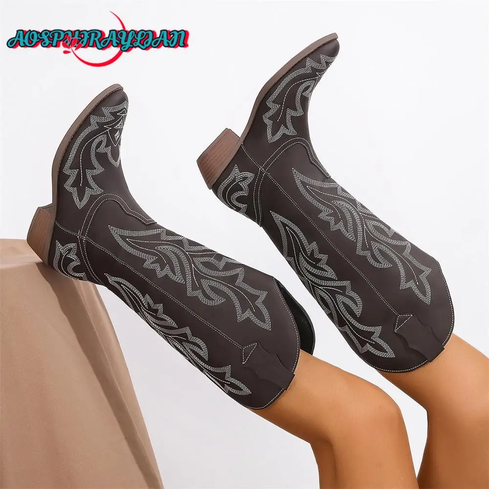 Brand New Female Block Chunky Heel Cowgirl Boots Fashion Embrioder women's Cowboy Boots Casual Party Vintage Woman Shoes
Brand New Female Block Chunky Heel Cowgirl Boots Fashion Embrioder women's Cowboy Boots Casual Party Vintage Woman Shoes