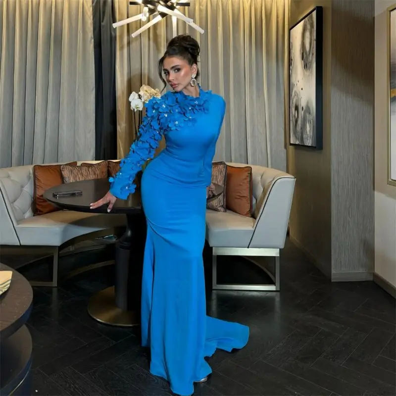 Customized Classic Jersey Flower Rhinestone Pleat Straight High Collar Long Dresses Bespoke Occasion Dresses Exquisite Fashion
Customized Classic Jersey Flower Rhinestone Pleat Straight High Collar Long Dresses Bespoke Occasion Dresses Exquisite Fashion