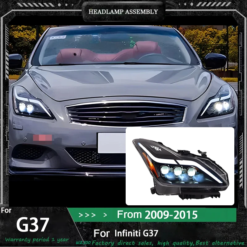 Светодиодные фары для NISSAN Infiniti G37 2008-2013/2014-2015 Q60 Coupe/кабриолет без системных фар AFS в сборе
Светодиодные фары для NISSAN Infiniti G37 2008-2013/2014-2015 Q60 Coupe/кабриолет без системных фар AFS в сборе