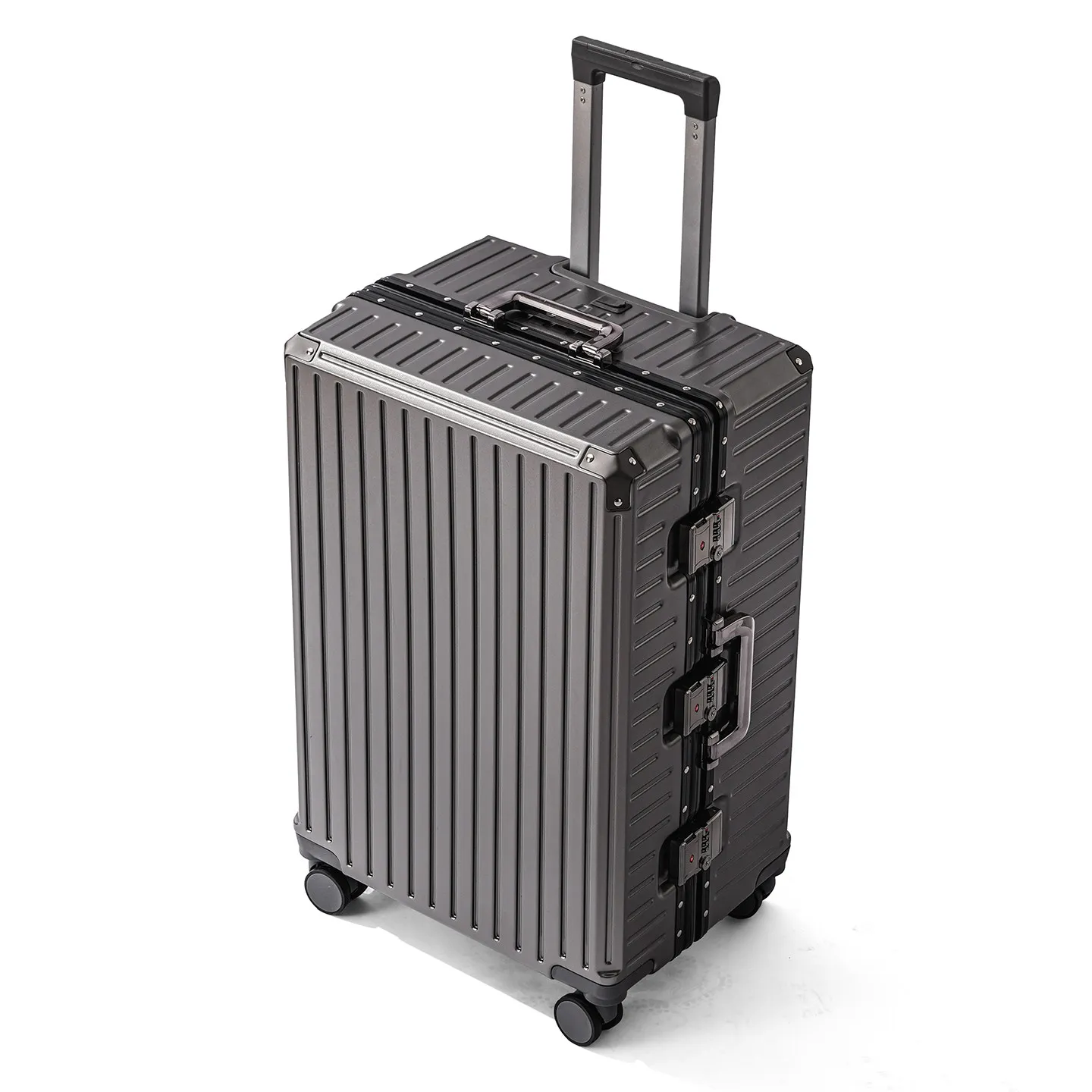 22/24/26 inch Aluminum Frame Suitcase Boarding Cabin Rolling Luggage with Charging Port Large Capacity Trolley Case Unisex
22/24/26 inch Aluminum Frame Suitcase Boarding Cabin Rolling Luggage with Charging Port Large Capacity Trolley Case Unisex