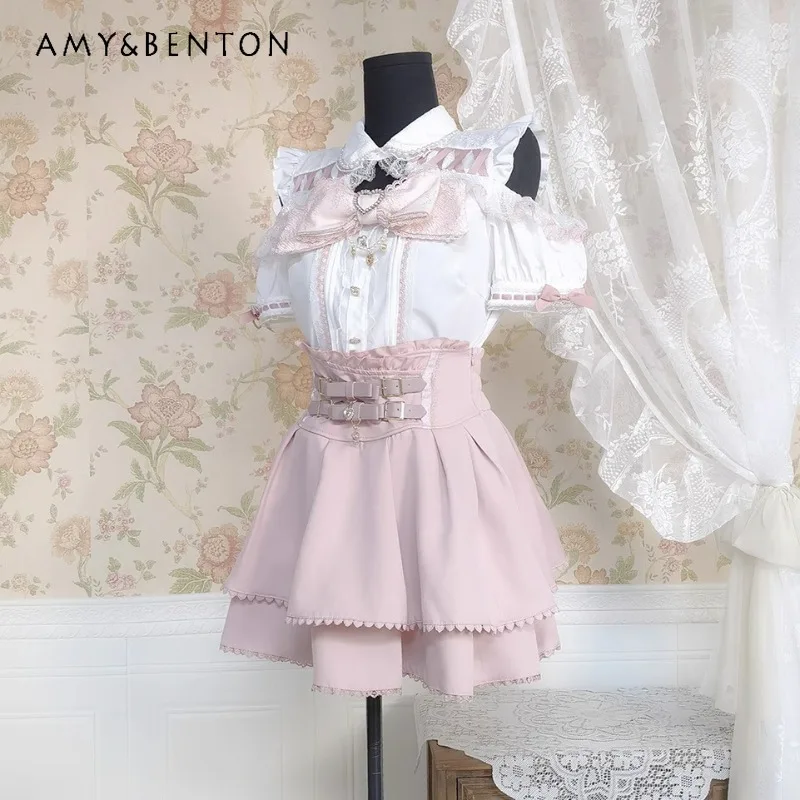 2025 New Japanese Summer Waist Lolita Daily Lace Design Sense Niche Skirt Set For Women
2025 New Japanese Summer Waist Lolita Daily Lace Design Sense Niche Skirt Set For Women