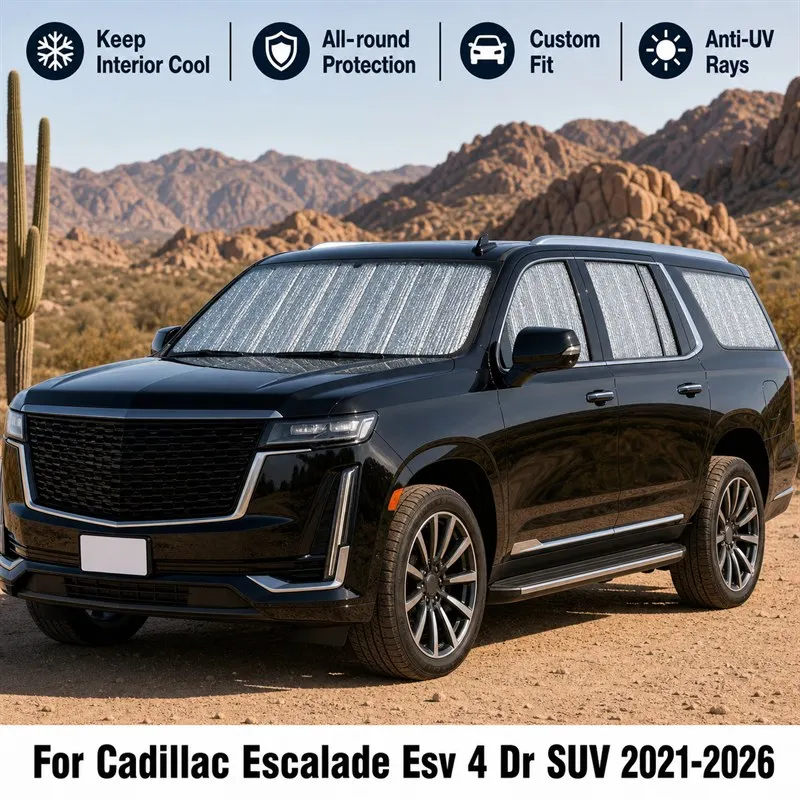 For Cadillac Escalade Esv 4 Dr SUV 2021-2026 Full Set Car Window Sunshades UV Block Privacy Heat Insulated Foldable Car Curtain
For Cadillac Escalade Esv 4 Dr SUV 2021-2026 Full Set Car Window Sunshades UV Block Privacy Heat Insulated Foldable Car Curtain