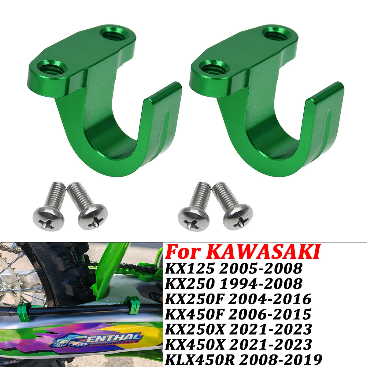 For KAWASAKI KX125 250 450 250F 450F 250X 450X KLX450R Dirt Bike Accessories CNC Rear Brake Line Holder Hose Clamp Motocross
For KAWASAKI KX125 250 450 250F 450F 250X 450X KLX450R Dirt Bike Accessories CNC Rear Brake Line Holder Hose Clamp Motocross