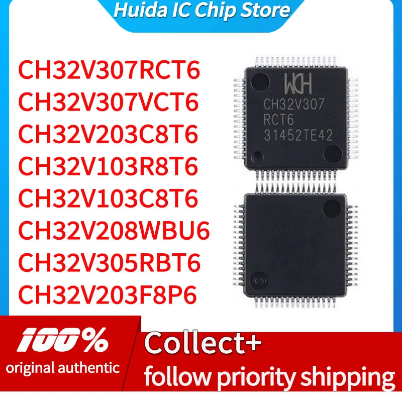 CH32V307RCT6 CH32V307VCT6 CH32V203C8T6 CH32V103R8T6 CH32V103C8T6 CH32V208WBU6 CH32V305RBT6 CH32V203F8P6 plastic case
CH32V307RCT6 CH32V307VCT6 CH32V203C8T6 CH32V103R8T6 CH32V103C8T6 CH32V208WBU6 CH32V305RBT6 CH32V203F8P6 plastic case