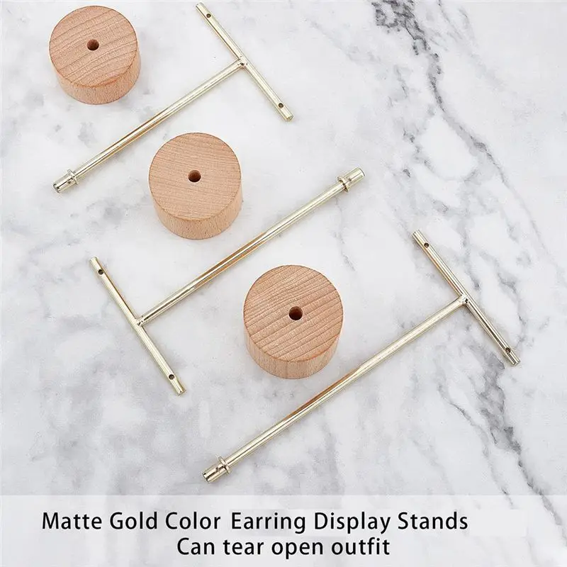 Carefree-3 шт. Т-образная подставка для сережек с деревянной основой, держатели для ювелирных изделий, подвесной органайзер для ювелирных изделий для реквизита для фотографий B
Carefree-3 шт. Т-образная подставка для сережек с деревянной основой, держатели для ювелирных изделий, подвесной органайзер для ювелирных изделий для реквизита для фотографий B