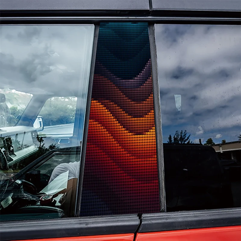 2 pieces car center pillar stickers Gradient Dot Ripple Scratch-resistant protective film
2 pieces car center pillar stickers Gradient Dot Ripple Scratch-resistant protective film