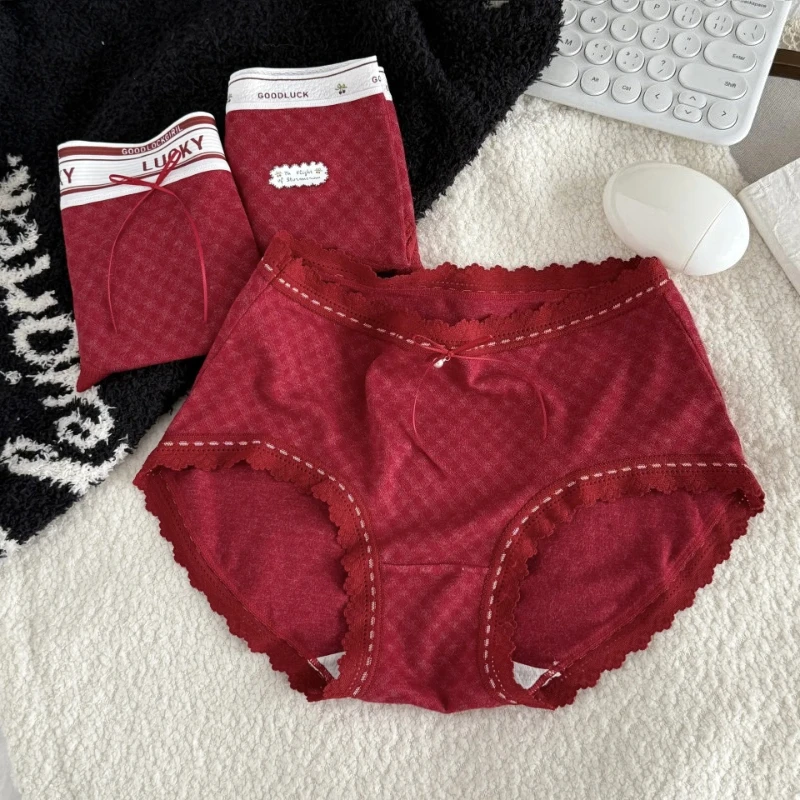Sexy Underwear Fashion Women S Triangle Pants Brushed Lucky Koi Red Angora Red Women's Mid-Waist Checkered Bow Briefs for Women
Sexy Underwear Fashion Women S Triangle Pants Brushed Lucky Koi Red Angora Red Women's Mid-Waist Checkered Bow Briefs for Women