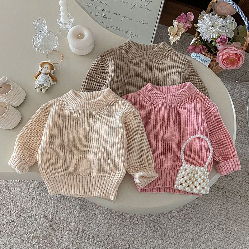 2025 New Autumn 0-4Yrs Children Clothes Newborn Baby Boys Girls Sweater Toddler Baby Long Sleeved Solid Color Knitted Pullover
2025 New Autumn 0-4Yrs Children Clothes Newborn Baby Boys Girls Sweater Toddler Baby Long Sleeved Solid Color Knitted Pullover