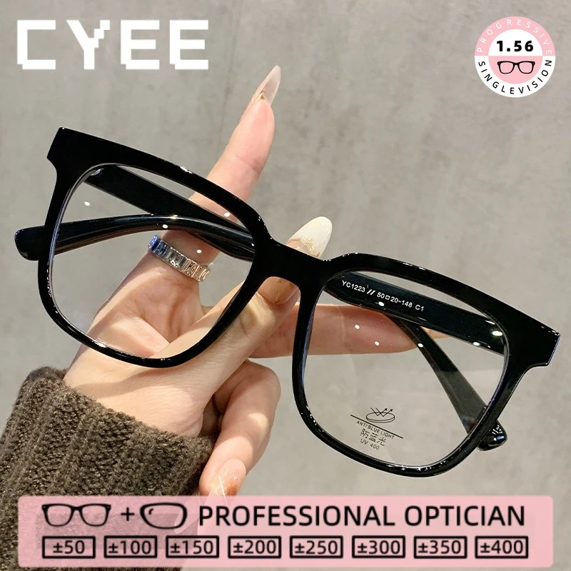 CYEE Vintage Frame Vision Correction Blue Light Blocking HD Glasses Photochromic Myopia Customized Prescription Optical Eyewear
CYEE Vintage Frame Vision Correction Blue Light Blocking HD Glasses Photochromic Myopia Customized Prescription Optical Eyewear