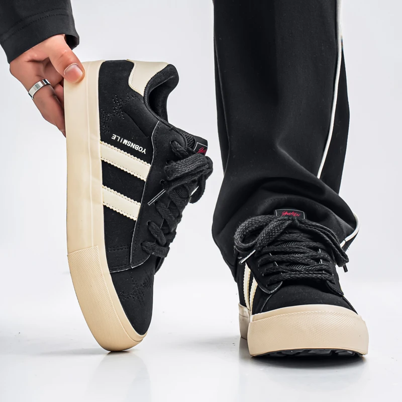 DAWSRi Retro Low-Top Sneakers with Classic Stripe Design and Thick Sole for Everyday Comfort
DAWSRi Retro Low-Top Sneakers with Classic Stripe Design and Thick Sole for Everyday Comfort