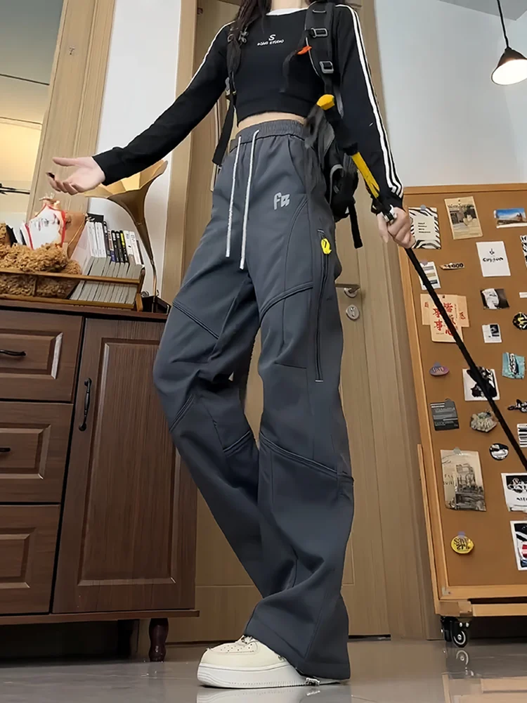 Мужские зимние водонепроницаемые брюки с подкладкой Thiened Fce для пеших прогулок и катания на лыжах, прямые брюки для спецодежды, американские сле
Мужские зимние водонепроницаемые брюки с подкладкой Thiened Fce для пеших прогулок и катания на лыжах, прямые брюки для спецодежды, американские сле