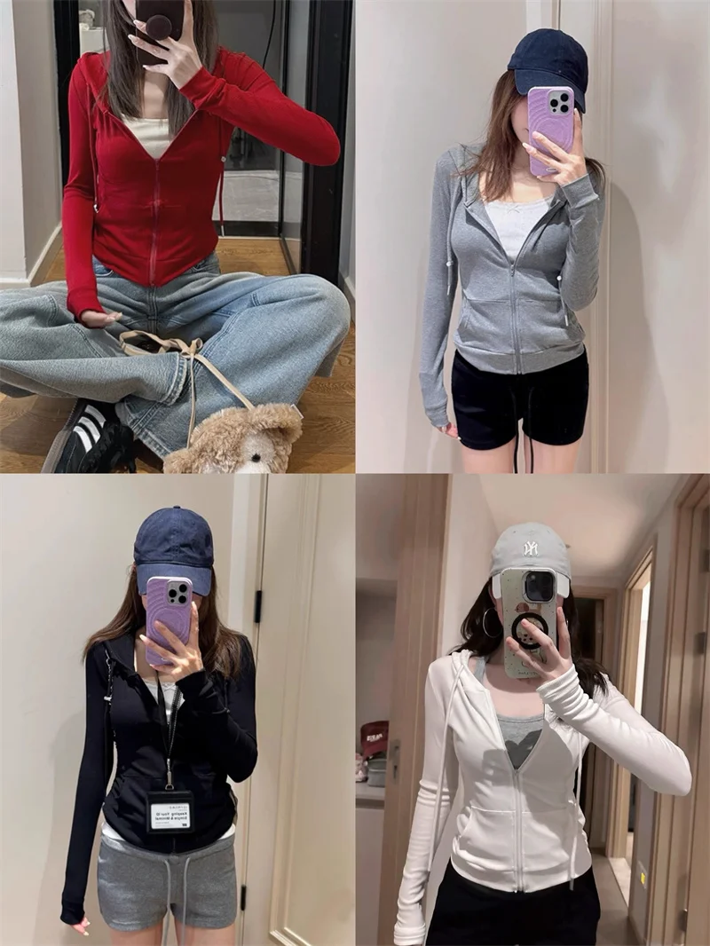 Chency Lulu Style Slimming Zipped Hooded Cardigan Women's Casual Fashion Thin Stripe Flocking Inner Coat Elegant Outerwear
Chency Lulu Style Slimming Zipped Hooded Cardigan Women's Casual Fashion Thin Stripe Flocking Inner Coat Elegant Outerwear