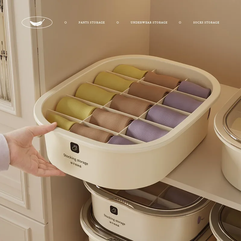 Cream Wind Underwear Storage Box Bras Panties Socks Box Dormitory Wardrobe Multifunctional with Separation Finishing Box
Cream Wind Underwear Storage Box Bras Panties Socks Box Dormitory Wardrobe Multifunctional with Separation Finishing Box