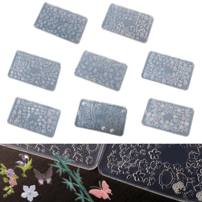 H7EB Nails Art Moulds Silicone Template Nails Designing Tool Flower Theme Silicone Handmade Molds for Manicure Creation
H7EB Nails Art Moulds Silicone Template Nails Designing Tool Flower Theme Silicone Handmade Molds for Manicure Creation