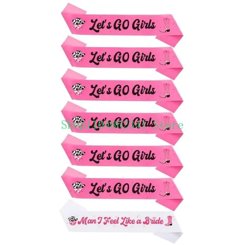 652F 7Pcs/set Girls Bachelorette Party Sashes Trendy Cowgirl Shoulder Strap
652F 7Pcs/set Girls Bachelorette Party Sashes Trendy Cowgirl Shoulder Strap