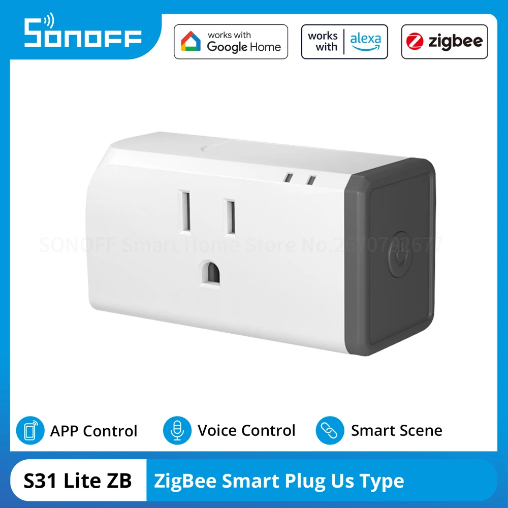 SONOFF S31 Lite zb Zigbee US Smart Plug Умный дом Голосовой пульт дистанционного управления 15А Розетка Таймер Переключатель работает с концентратором SmartThings Alexa
SONOFF S31 Lite zb Zigbee US Smart Plug Умный дом Голосовой пульт дистанционного управления 15А Розетка Таймер Переключатель работает с концентратором SmartThings Alexa