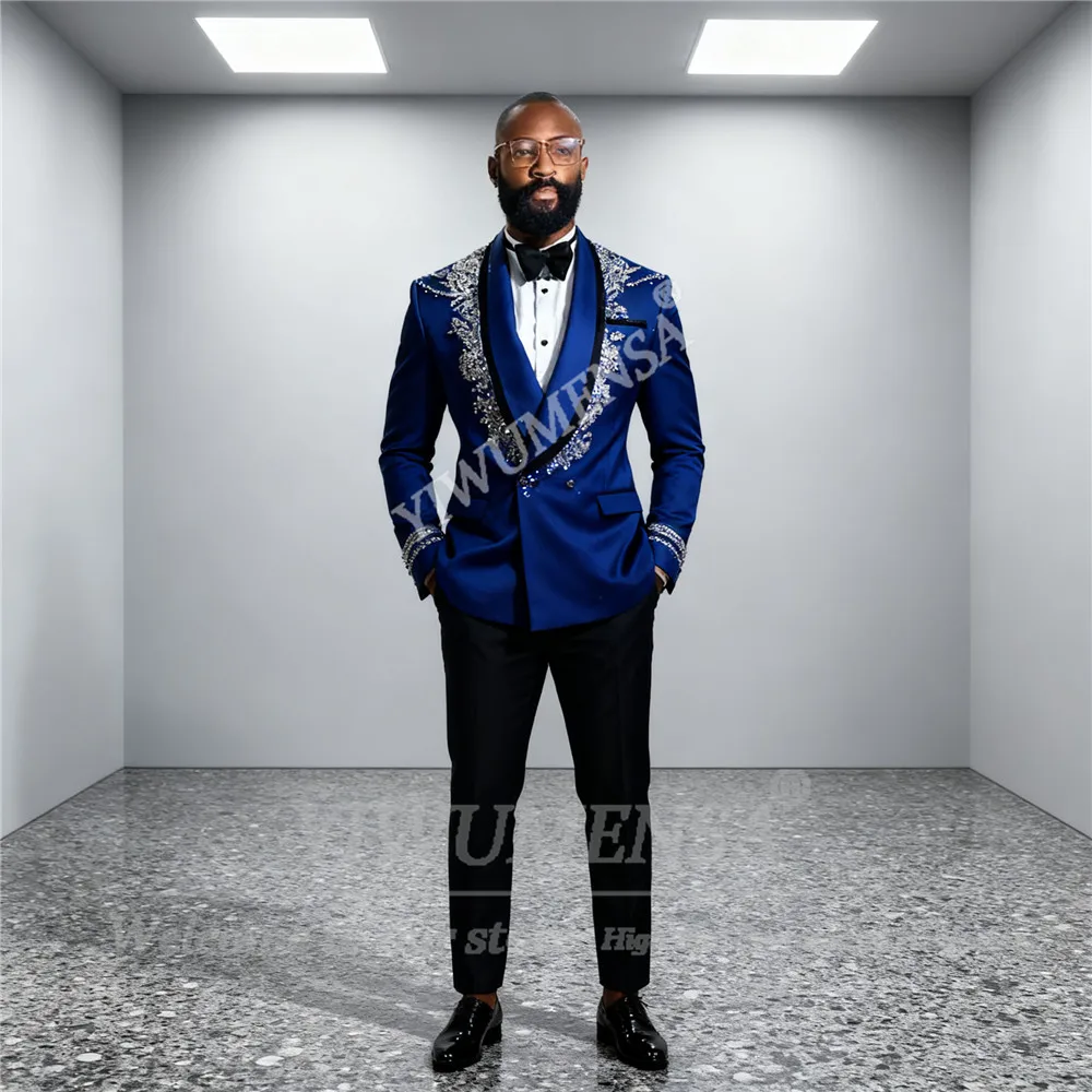 Эксклюзивный дизайнерский костюм для мужчин, комплект из 2 предметов, пиджаки для выпускного с шалью и лацканами, свадебные смокинги для жениха по индивидуальному заказу, облегающие наряды
Эксклюзивный дизайнерский костюм для мужчин, комплект из 2 предметов, пиджаки для выпускного с шалью и лацканами, свадебные смокинги для жениха по индивидуальному заказу, облегающие наряды