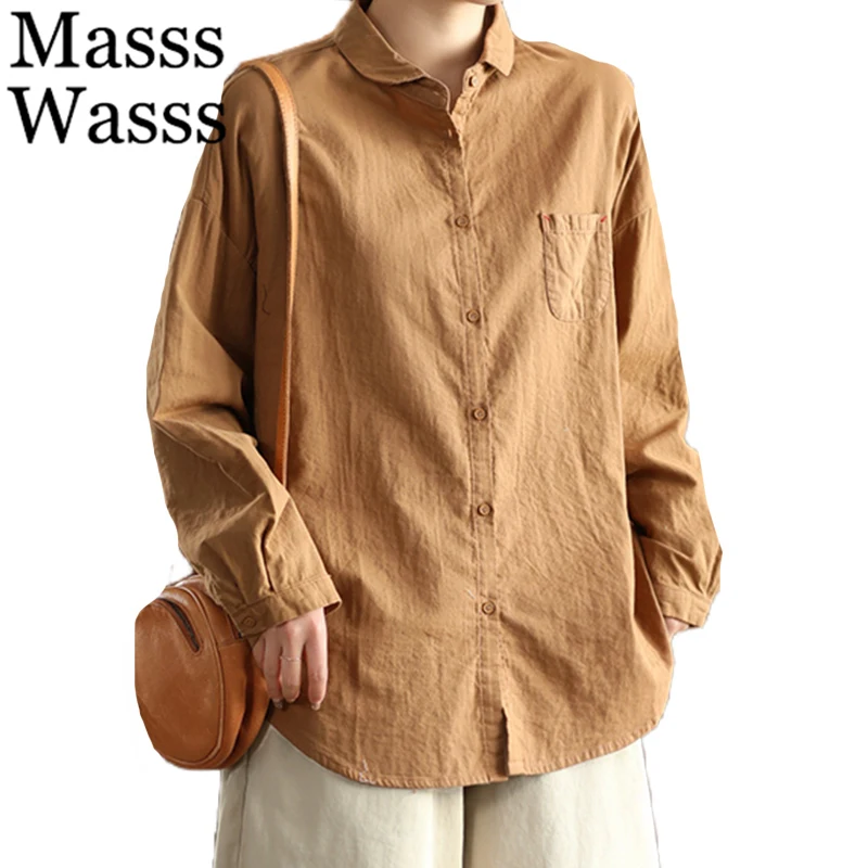 Masss Wasss Japanese Harajuku Spring Vintage Ladies Blouses Fashion Luxury Leisure Shirts Classic Loose Elegant Oversized Tops
Masss Wasss Japanese Harajuku Spring Vintage Ladies Blouses Fashion Luxury Leisure Shirts Classic Loose Elegant Oversized Tops