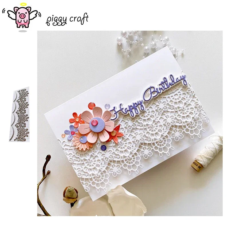 Piggy Craft металлические штампы для резки, форма для резки, кружевная рамка с цветком, рамка для скрапбукинга, нож для рукоделия, лезвие, трафареты, штампы
Piggy Craft металлические штампы для резки, форма для резки, кружевная рамка с цветком, рамка для скрапбукинга, нож для рукоделия, лезвие, трафареты, штампы