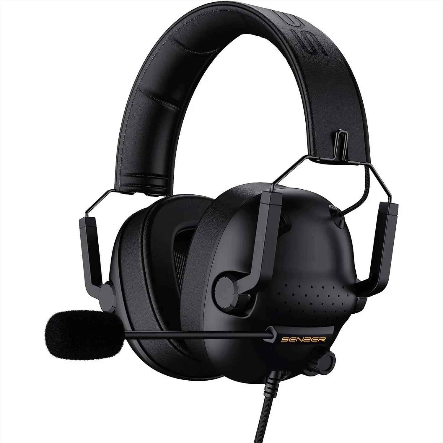 Surround Sound Gaming Headset With Noise Cancelling Microphone - Soft Memory Foam Padding - Foldable Headphones For PC PS4 PS5 Xbox One Switch - Black
Surround Sound Gaming Headset With Noise Cancelling Microphone - Soft Memory Foam Padding - Foldable Headphones For PC PS4 PS5 Xbox One Switch - Black