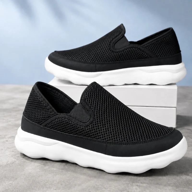 Summer New Style High-volume Mesh One-piece Casual Running Shoes - Fashionable Trendy Men's Shoes - Sports Shoes - Casual Shoes
Summer New Style High-volume Mesh One-piece Casual Running Shoes - Fashionable Trendy Men's Shoes - Sports Shoes - Casual Shoes