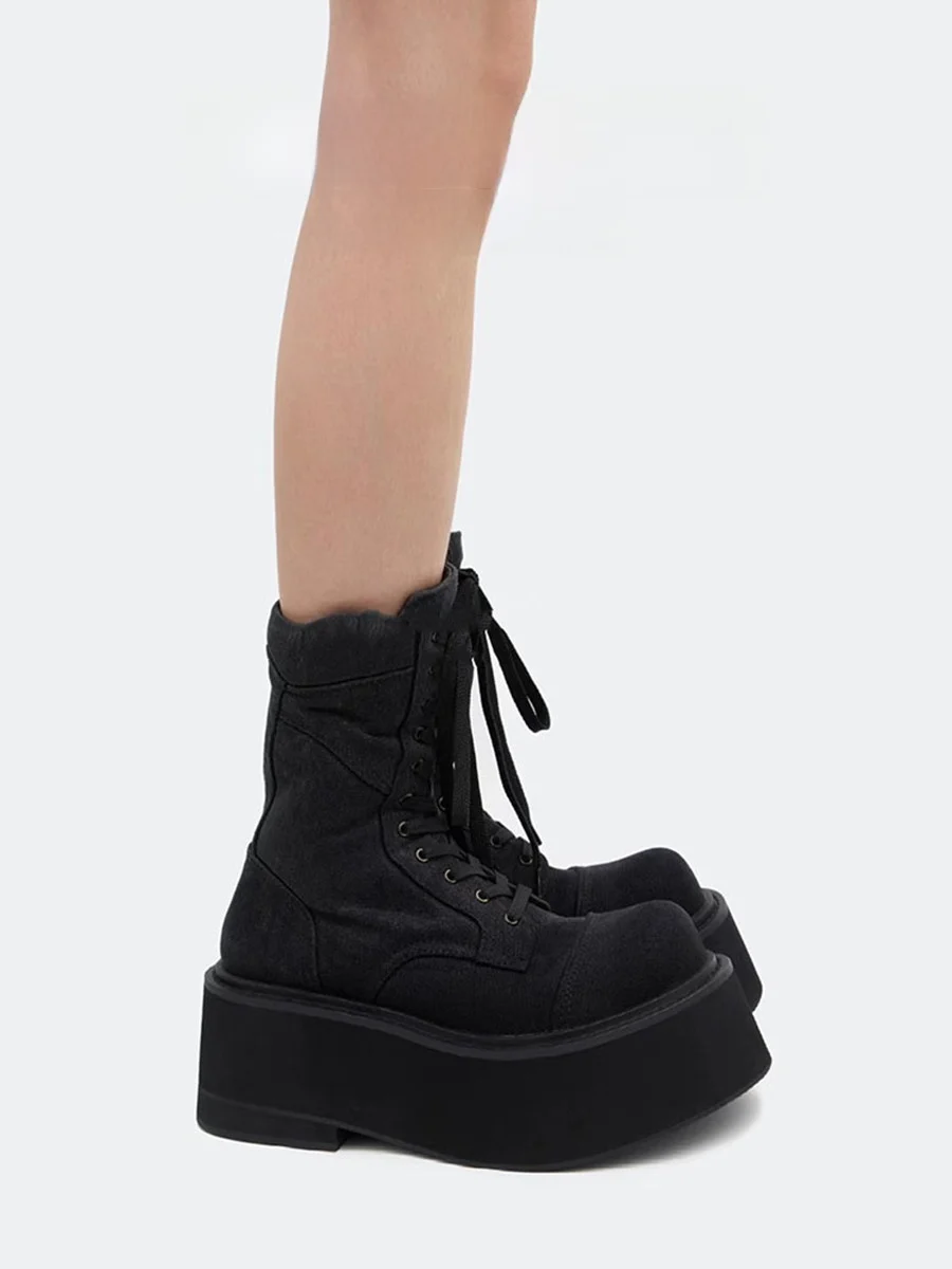 Women's Boots Canvas Thi Bot Leather Version Fall Winter New Sle Sweet Cool Large Head ort Boots Rubber Sole
Women's Boots Canvas Thi Bot Leather Version Fall Winter New Sle Sweet Cool Large Head ort Boots Rubber Sole