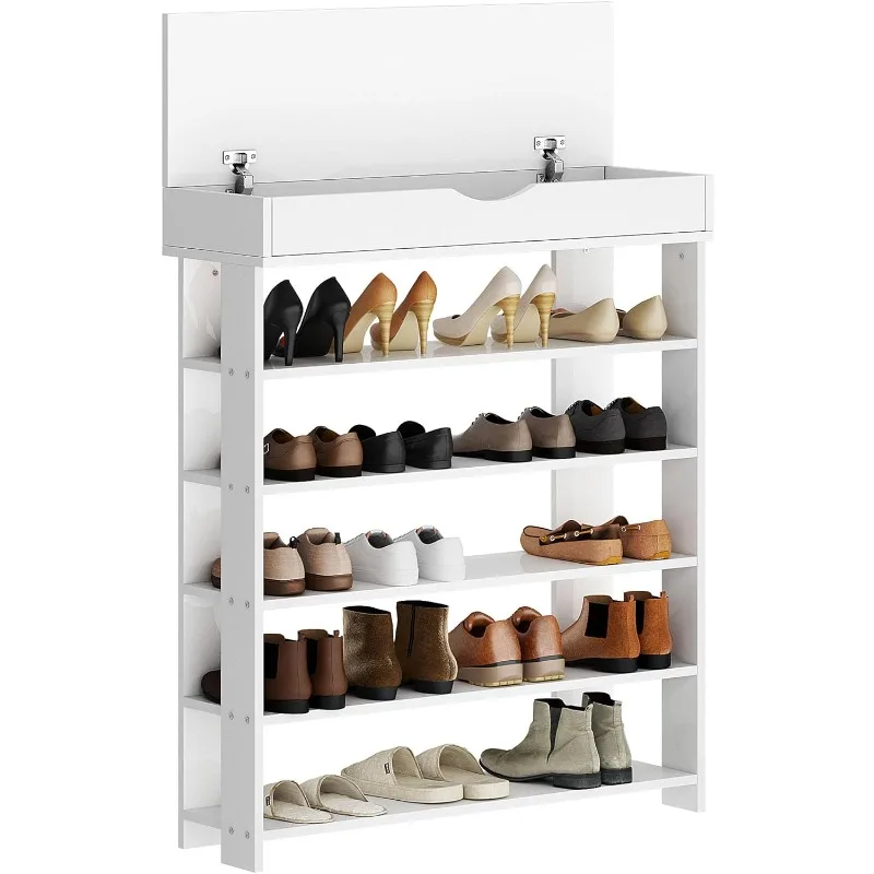 5-Tier Wooden Shoe Rack with Storage Cabinet, 29.5 inches Vertical Free Standing Shoe Shelf, Shoe Organizer Storage Cabinet
5-Tier Wooden Shoe Rack with Storage Cabinet, 29.5 inches Vertical Free Standing Shoe Shelf, Shoe Organizer Storage Cabinet