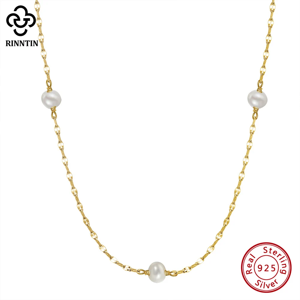 Rinntin Classic Styles Freshwater Pearl Necklace Simple 925 Sterling Silver Light Luxury Girlfriend Valentine's Day Gift GPN35
Rinntin Classic Styles Freshwater Pearl Necklace Simple 925 Sterling Silver Light Luxury Girlfriend Valentine's Day Gift GPN35