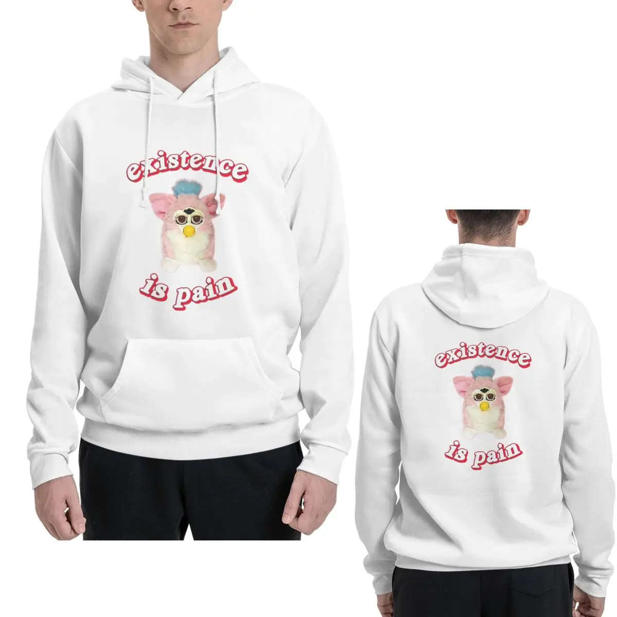 Толстовки с капюшоном Furby Existence Is Pain, пуловер в стиле Харадзюку, осень-зима, мужская и женская толстовка, топы с длинными рукавами
Толстовки с капюшоном Furby Existence Is Pain, пуловер в стиле Харадзюку, осень-зима, мужская и женская толстовка, топы с длинными рукавами