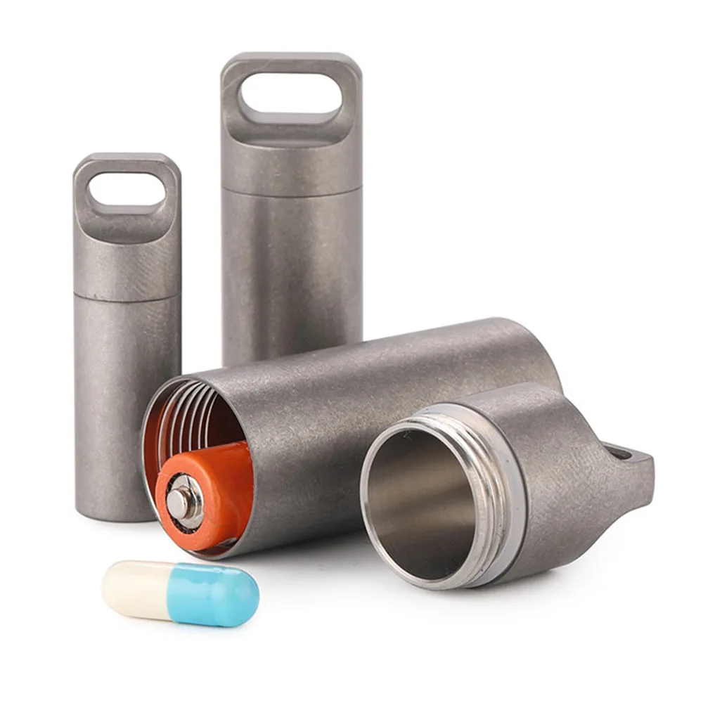 Small Travel Pill Case Titanium Waterproof Mini Portable Pill Holder Pocket Pill Box Container for Outdoor Camping Hiking
Small Travel Pill Case Titanium Waterproof Mini Portable Pill Holder Pocket Pill Box Container for Outdoor Camping Hiking