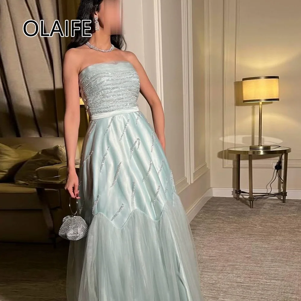 Boat Collar Tulle Charming Evening Saudi Dress Seuqins Sparkly Backless A-line Prom Party Gown for Women Customized
Boat Collar Tulle Charming Evening Saudi Dress Seuqins Sparkly Backless A-line Prom Party Gown for Women Customized