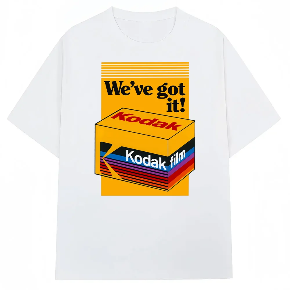 Kodak Summer Brand Fashion 100% Pure Cotton Men's T-shirt Daily Street Casual Versatile Sweat-absorbing Breathable Short Sleeve
Kodak Summer Brand Fashion 100% Pure Cotton Men's T-shirt Daily Street Casual Versatile Sweat-absorbing Breathable Short Sleeve