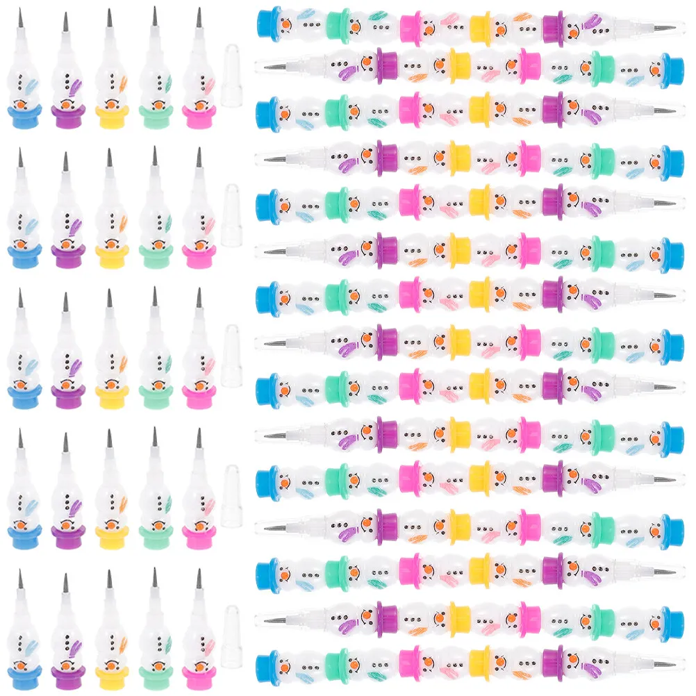 20pcs Stacking Non Sharpening Kids Writing Tools Cartoon Snowman Golf Pencils Student Use Plastic Pencils Safe Materials
20pcs Stacking Non Sharpening Kids Writing Tools Cartoon Snowman Golf Pencils Student Use Plastic Pencils Safe Materials
