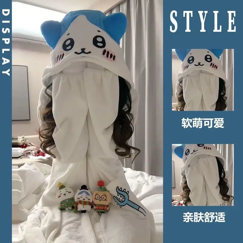 Y2K Kawaii Chiikawa коралловые бархатные пижамы с капюшоном для девочек мультфильм Hachiware Usagi женская бархатная домашняя одежда осень-зима теплая
Y2K Kawaii Chiikawa коралловые бархатные пижамы с капюшоном для девочек мультфильм Hachiware Usagi женская бархатная домашняя одежда осень-зима теплая