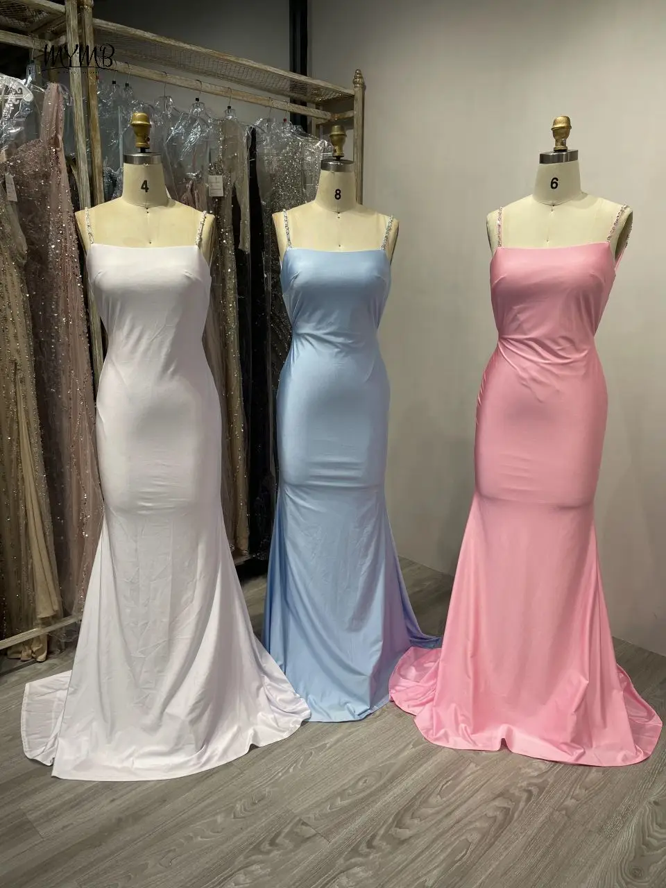 MYMB Blue Elegant Spaghetti Straps Mermaid Satin Girl Princess Dress Pleated Backless Evening Gowns for Wedding Party MC20028
MYMB Blue Elegant Spaghetti Straps Mermaid Satin Girl Princess Dress Pleated Backless Evening Gowns for Wedding Party MC20028