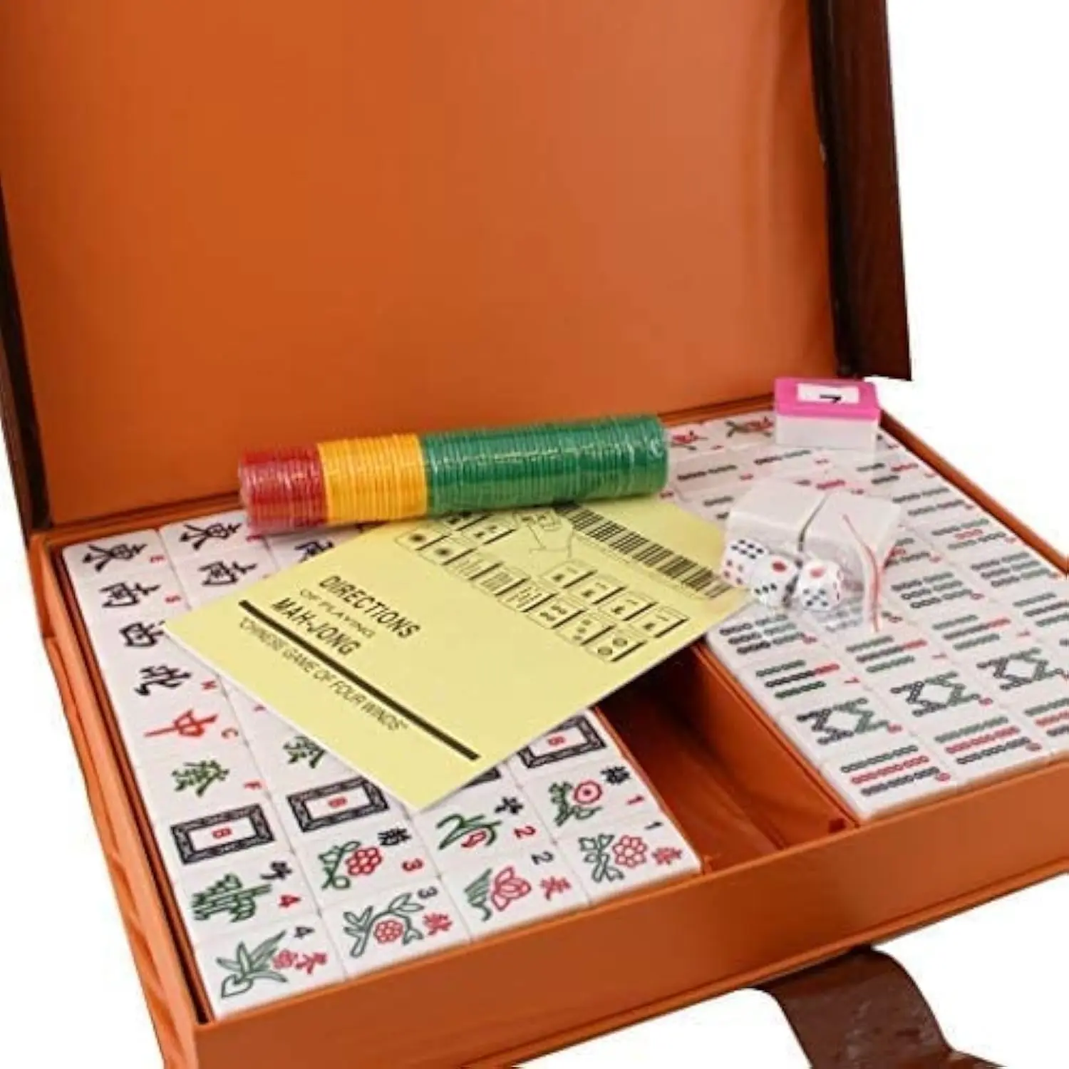 144-Tile Mahjong Set, 1.5" XL Easy-Read Tiles, Chinese Game, 12.2 lbs, Gift
144-Tile Mahjong Set, 1.5" XL Easy-Read Tiles, Chinese Game, 12.2 lbs, Gift