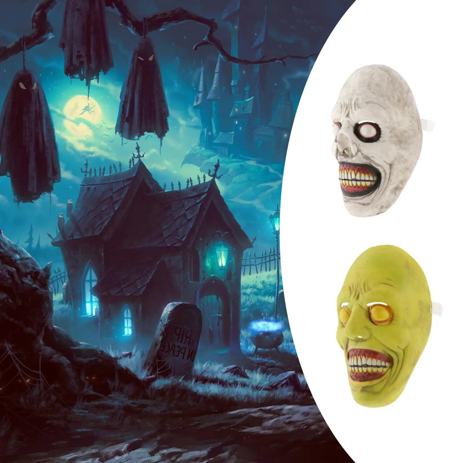 Horror Mask Latex Full Face Masks Party Cosplay Props Headwear Mask Party Scary
Horror Mask Latex Full Face Masks Party Cosplay Props Headwear Mask Party Scary