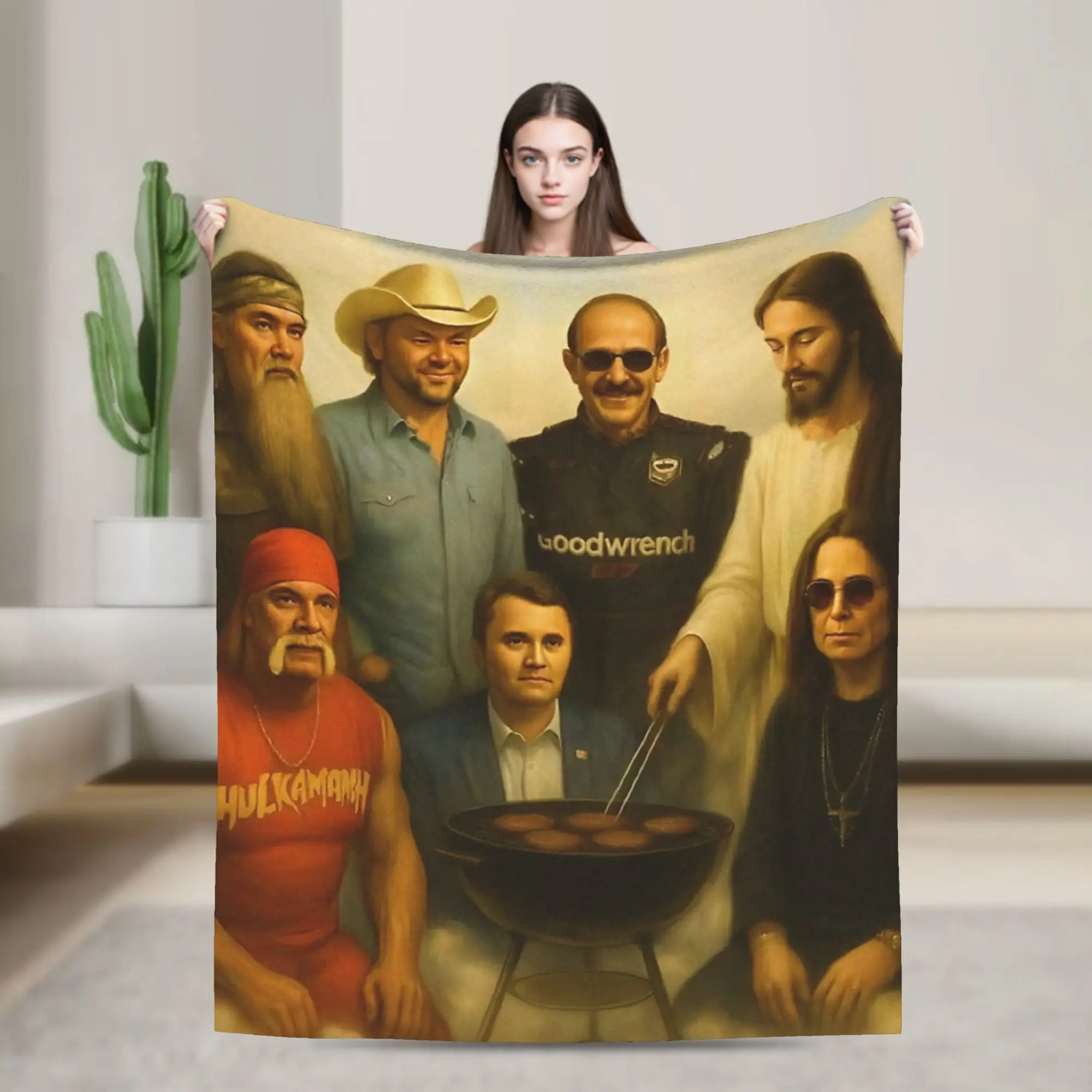 God Has Great Friends Charlie Kirk ,Toby, Ozzy, Rogan Blanket Flannel Awesome Warm Throw Blankets for Home Spring Autumn,
God Has Great Friends Charlie Kirk ,Toby, Ozzy, Rogan Blanket Flannel Awesome Warm Throw Blankets for Home Spring Autumn,