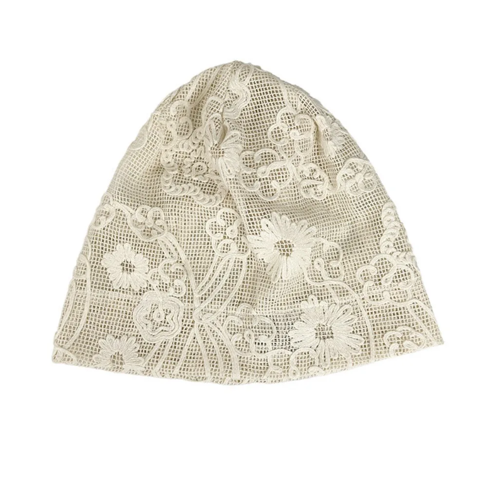 Casual Embroidered Crochet Flower Lace Hat Spicy Girl Thin Weave Knitted Cap Korean Style Breathable Flower Pile Hat Girls
Casual Embroidered Crochet Flower Lace Hat Spicy Girl Thin Weave Knitted Cap Korean Style Breathable Flower Pile Hat Girls