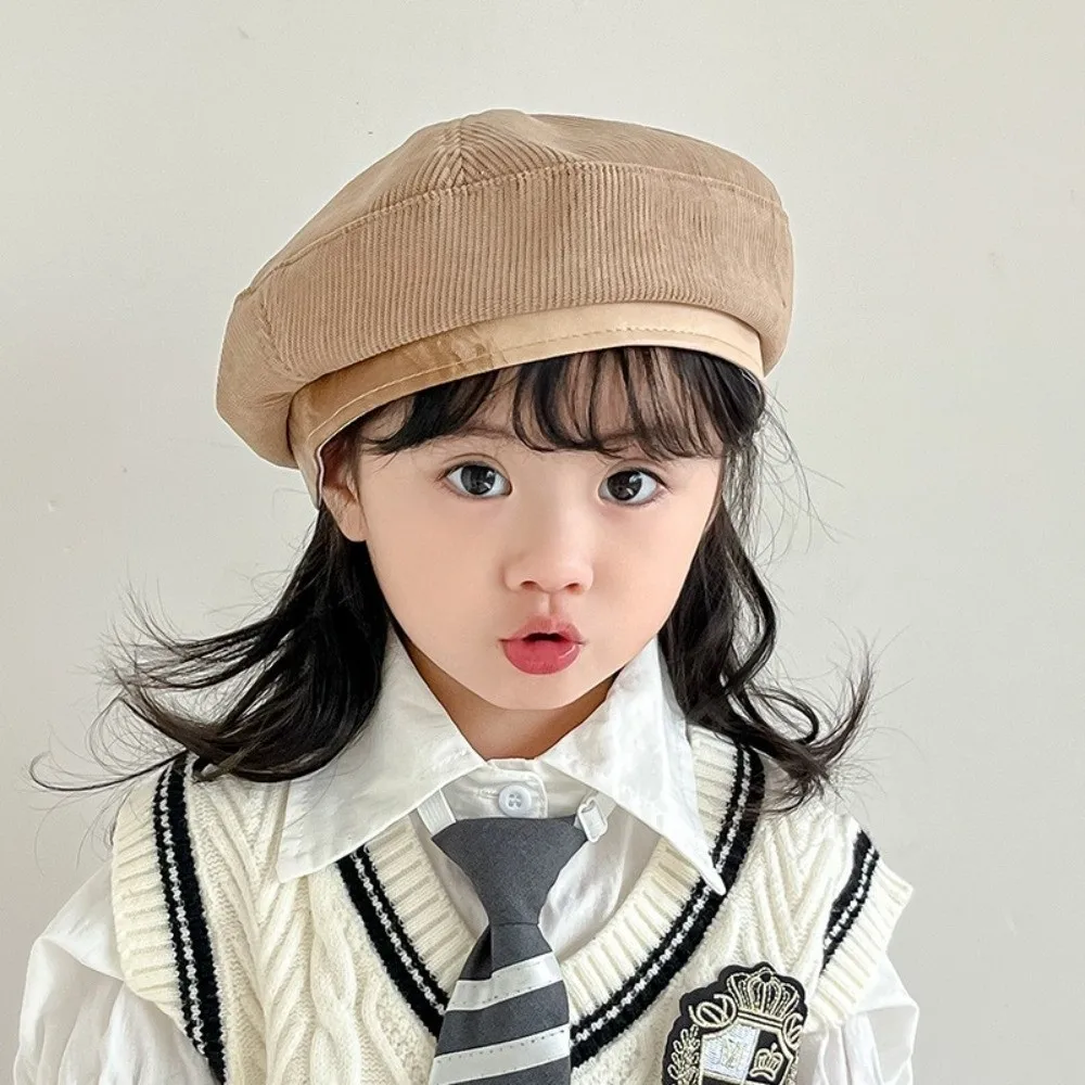 Fashion Korean Baby Beret Spring Autumn Corduroy Beanies Cap Casual Sweet Painter Hats 2-6year 
Fashion Korean Baby Beret Spring Autumn Corduroy Beanies Cap Casual Sweet Painter Hats 2-6year