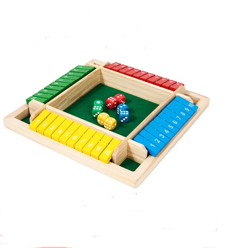 Wooden Dice Board Game for Up to 4 Players, Classic Family Strategy Game, Developing Skills Game
Wooden Dice Board Game for Up to 4 Players, Classic Family Strategy Game, Developing Skills Game