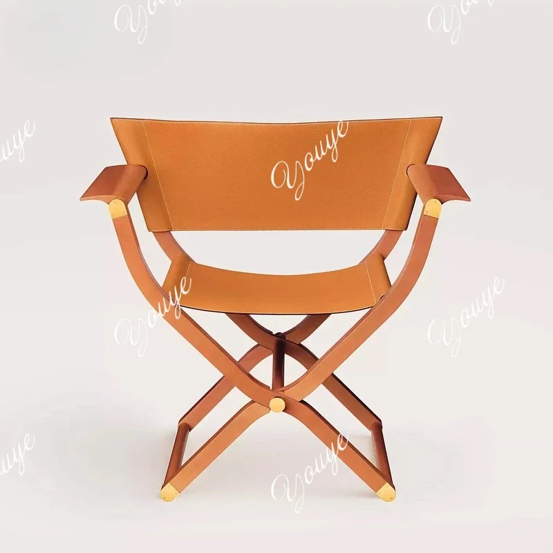 T Italian Minimalist Metal Saddle Leather Armrest Leisure Chair Creative Foldable Art Guide Outdoor Single Chair
T Italian Minimalist Metal Saddle Leather Armrest Leisure Chair Creative Foldable Art Guide Outdoor Single Chair