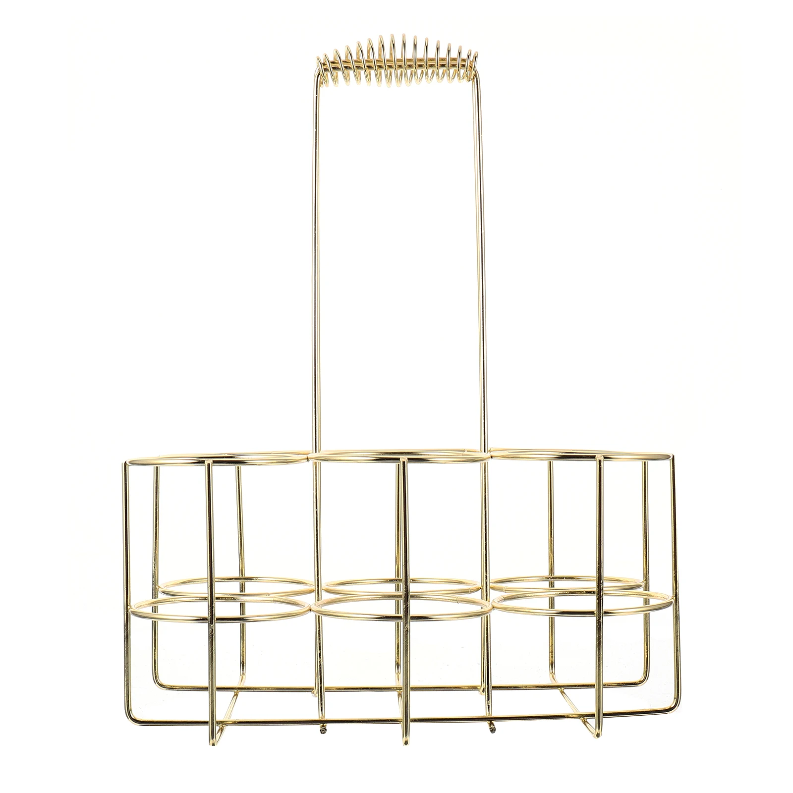 1pc Beer Rack Metal Alloy Bottle Organizer Sturdy Handle Smooth Finish For Home Bar Countertop Storage Beverage Carrier Basket 
1pc Beer Rack Metal Alloy Bottle Organizer Sturdy Handle Smooth Finish For Home Bar Countertop Storage Beverage Carrier Basket