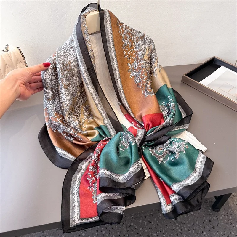 Fashion Luxury Bohemina Paisley Floral Polyester Silk Shawls Scarf Lady Vintage Silk Turban Head Hijab Femme Wraps Foulard Snood
Fashion Luxury Bohemina Paisley Floral Polyester Silk Shawls Scarf Lady Vintage Silk Turban Head Hijab Femme Wraps Foulard Snood