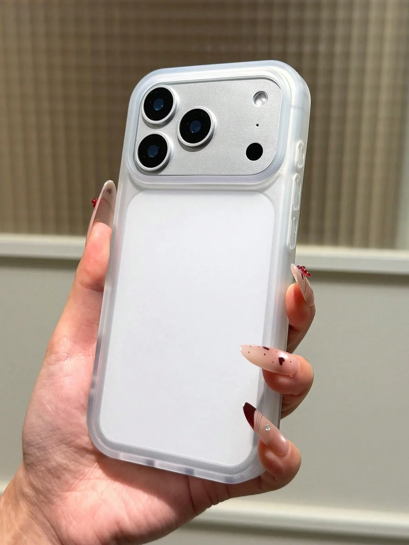 1 minimalist luxury white transparent matte phone case with advanced design, shock-absorbing soft edge, raised lens protection and anti drop,compatible with Apple 13/13 Pro/13 Pro Max/14/14 Pro/14 Pro Max/15/15 Plus/15 Pro/15 Pro/16 Plus/16 Pro/E6 Pro Max
1 minimalist luxury white transparent matte phone case with advanced design, shock-absorbing soft edge, raised lens protection and anti drop,compatible with Apple 13/13 Pro/13 Pro Max/14/14 Pro/14 Pro Max/15/15 Plus/15 Pro/15 Pro/16 Plus/16 Pro/E6 Pro Max