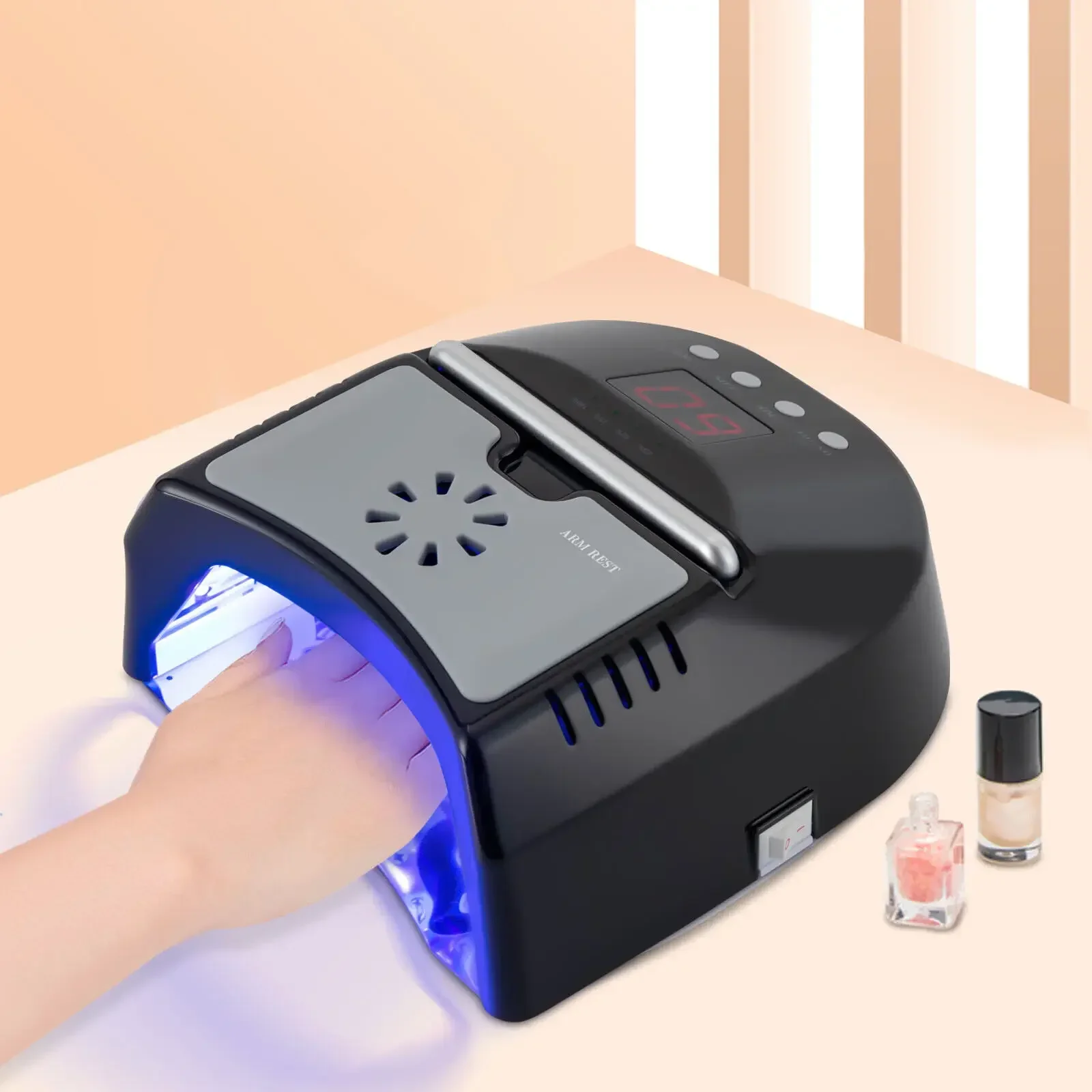 (Big disount)Popular Upgraded 72W Cordless UV LED Nail Lamp with Rechargeable Battery & Fan - Professional Gel Nail Dryer for S
(Big disount)Popular Upgraded 72W Cordless UV LED Nail Lamp with Rechargeable Battery & Fan - Professional Gel Nail Dryer for S