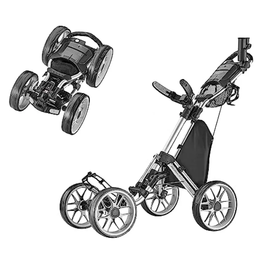 4 Wheel Golf Push Cart Caddycruiser One Version 8 1-Click Folding Trolley Lightweight Compact Pull Caddy Cart Easy to
4 Wheel Golf Push Cart Caddycruiser One Version 8 1-Click Folding Trolley Lightweight Compact Pull Caddy Cart Easy to