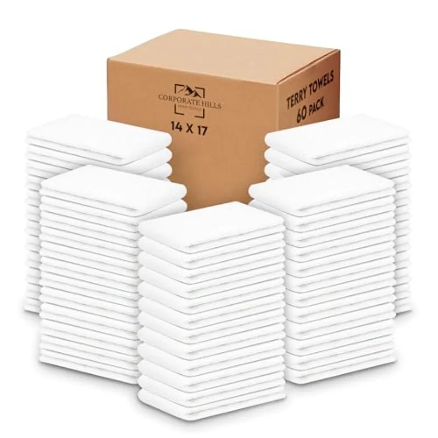 Terry Bar Mop Towels - 60 Pack 14x17 White Cotton Terry Cloths Super Absorbent Cleaning Rags Reusable Bar Mop Towels for Kitche
Terry Bar Mop Towels - 60 Pack 14x17 White Cotton Terry Cloths Super Absorbent Cleaning Rags Reusable Bar Mop Towels for Kitche