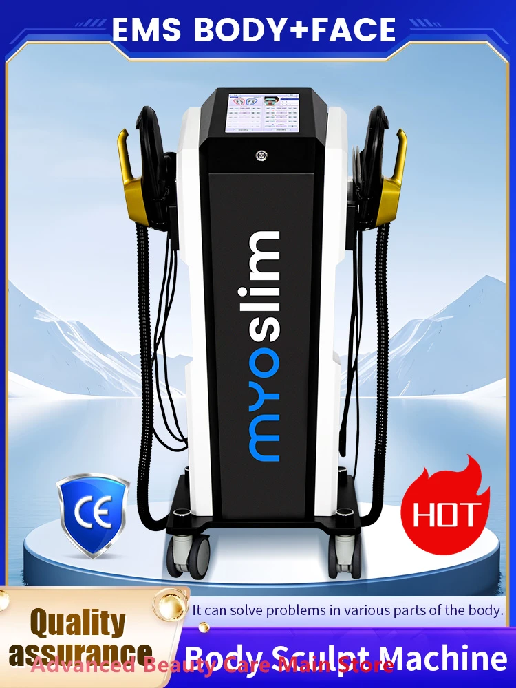 New 2IN1 Electromagnetic Facial Body Care 6500W RF EMS Sculpt Machine Myoslim Fat Sculpting Muscle Slimming Stimulator Equipment
New 2IN1 Electromagnetic Facial Body Care 6500W RF EMS Sculpt Machine Myoslim Fat Sculpting Muscle Slimming Stimulator Equipment