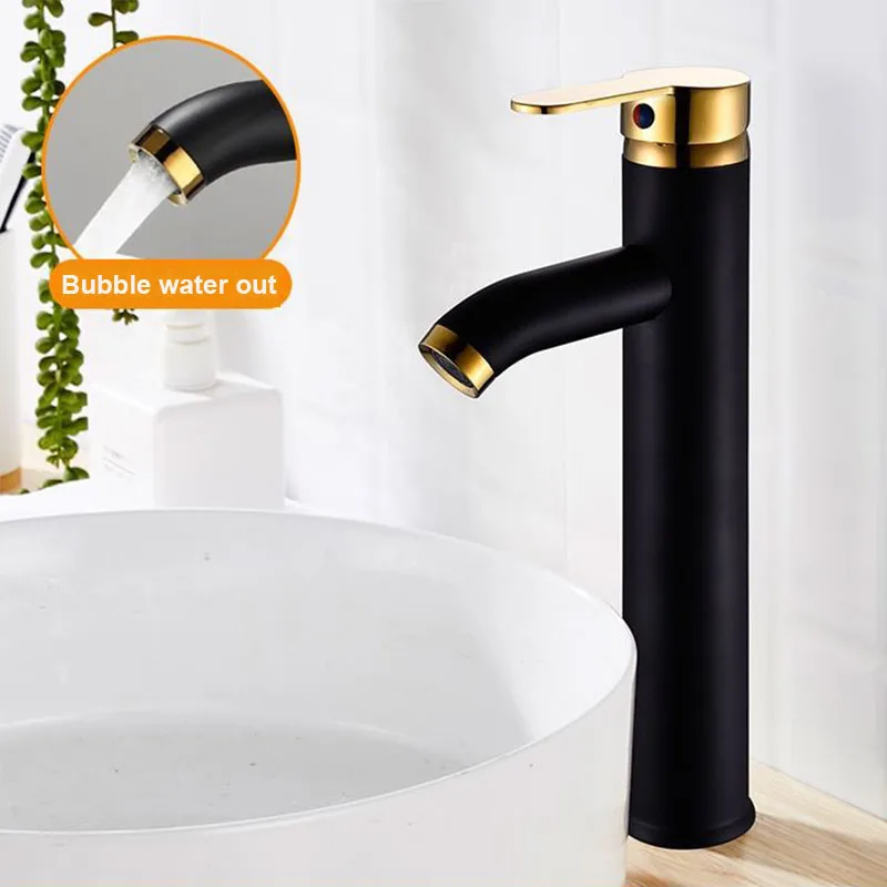 Stainless Steel Bathroom Faucet, Modern Black Basin Mixer Tap with Multi-Layer Paint, Durable Leak-Proof Water Tap
Stainless Steel Bathroom Faucet, Modern Black Basin Mixer Tap with Multi-Layer Paint, Durable Leak-Proof Water Tap